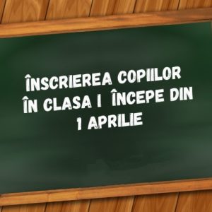Începând cu ziua de luni, 01 aprilie 2024, ora 08:00, părinții pot depune online actele pentru înscrierea copiilor în clasa I
